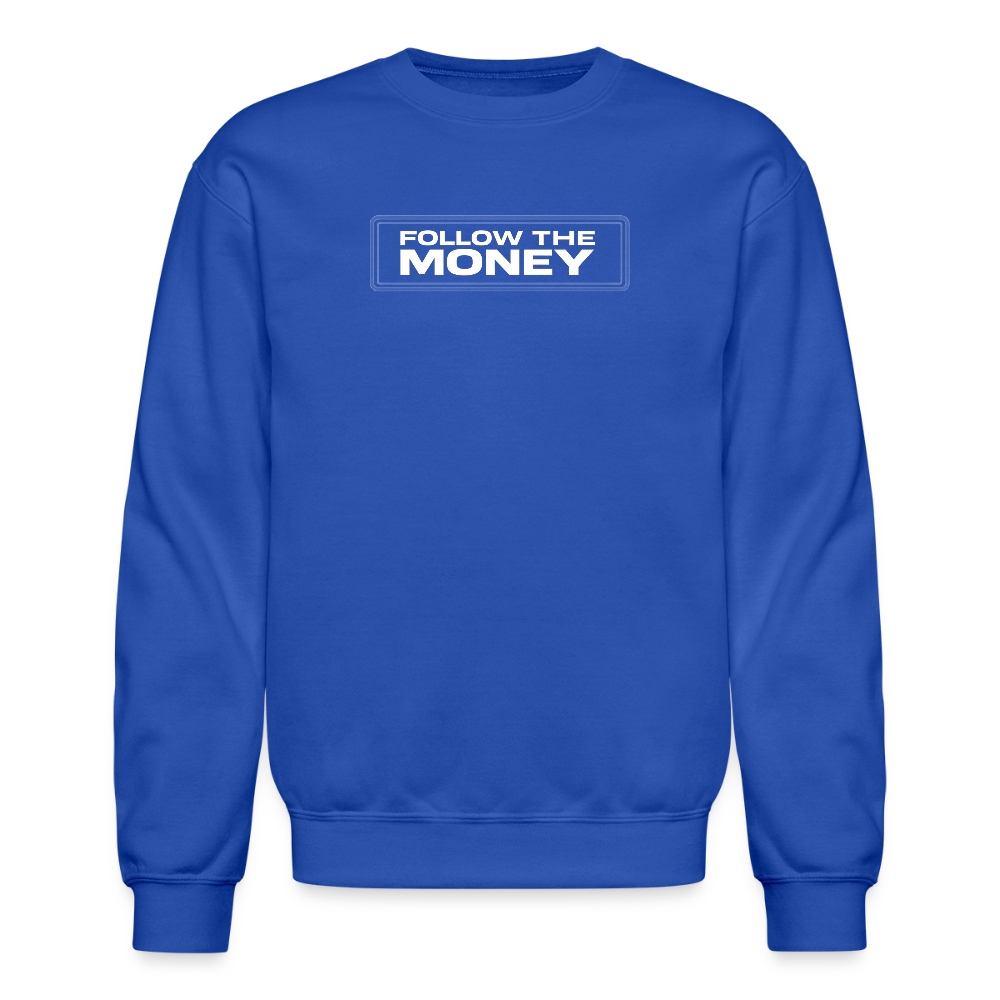 BLACK WOLF FOLLOW THE MONEY CREW - royal blue