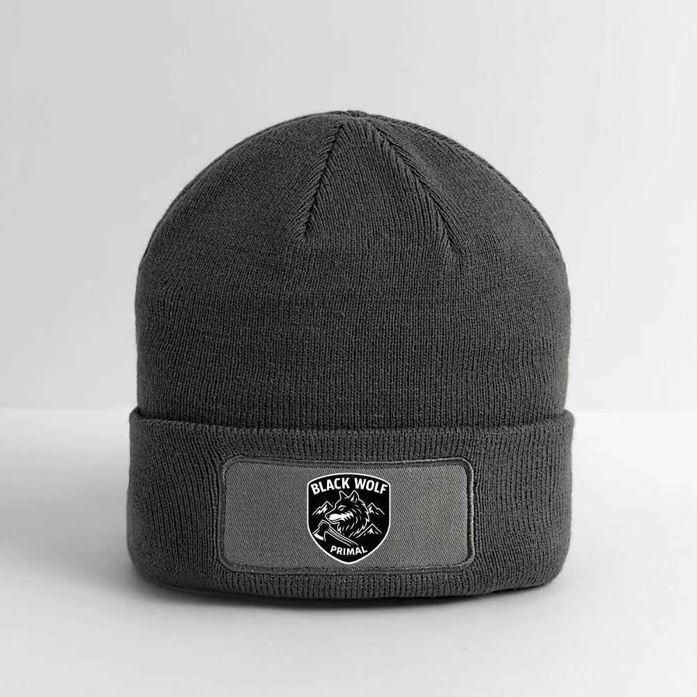 BLACK WOLF : ORIGINAL PATCH BEANIE