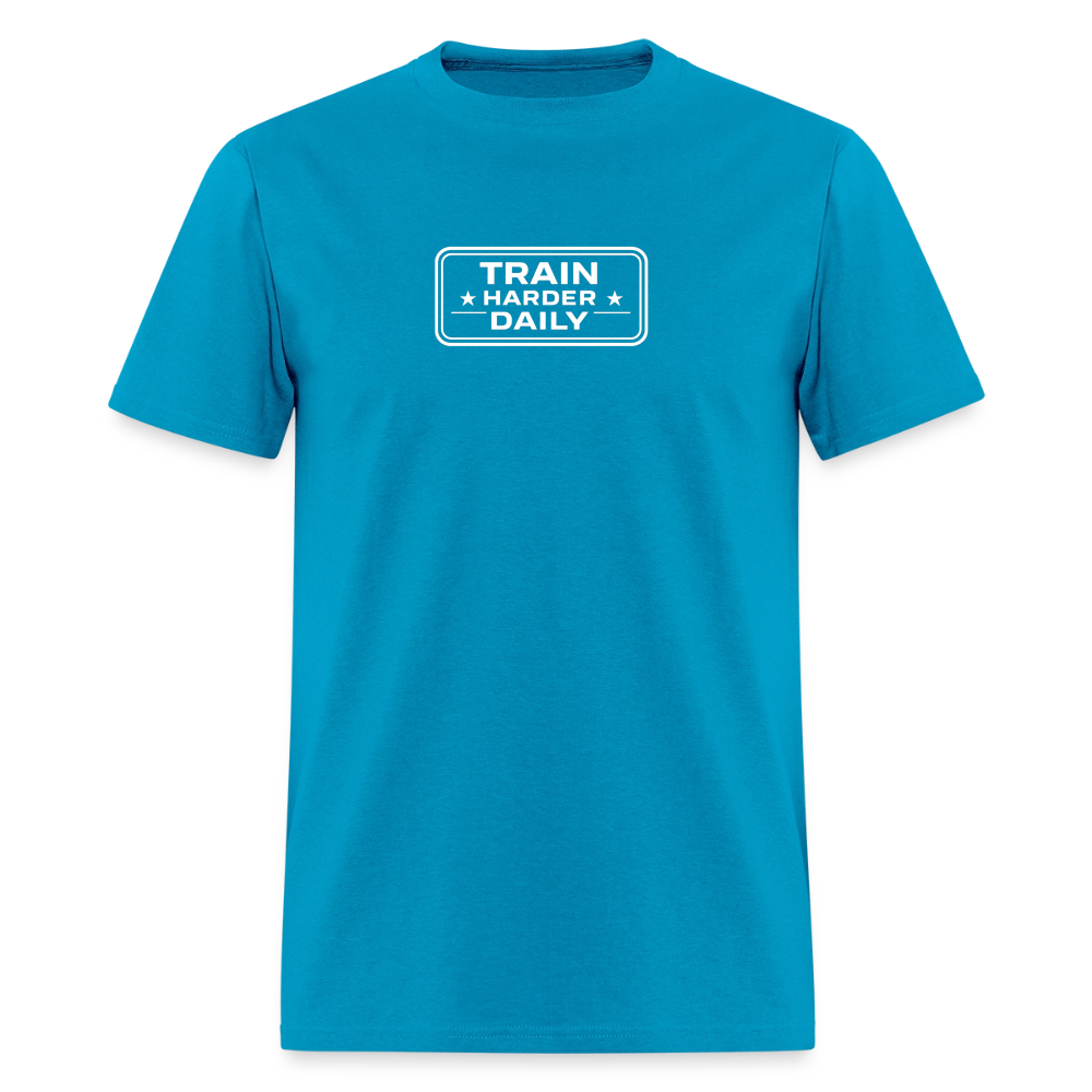 BLACK WOLF TRAIN HARDER - turquoise