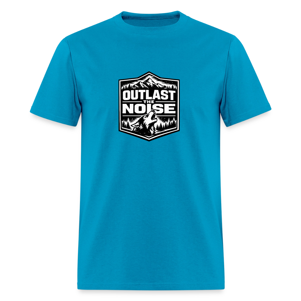 BLACK WOLF OUTLAST THE NOISE - turquoise