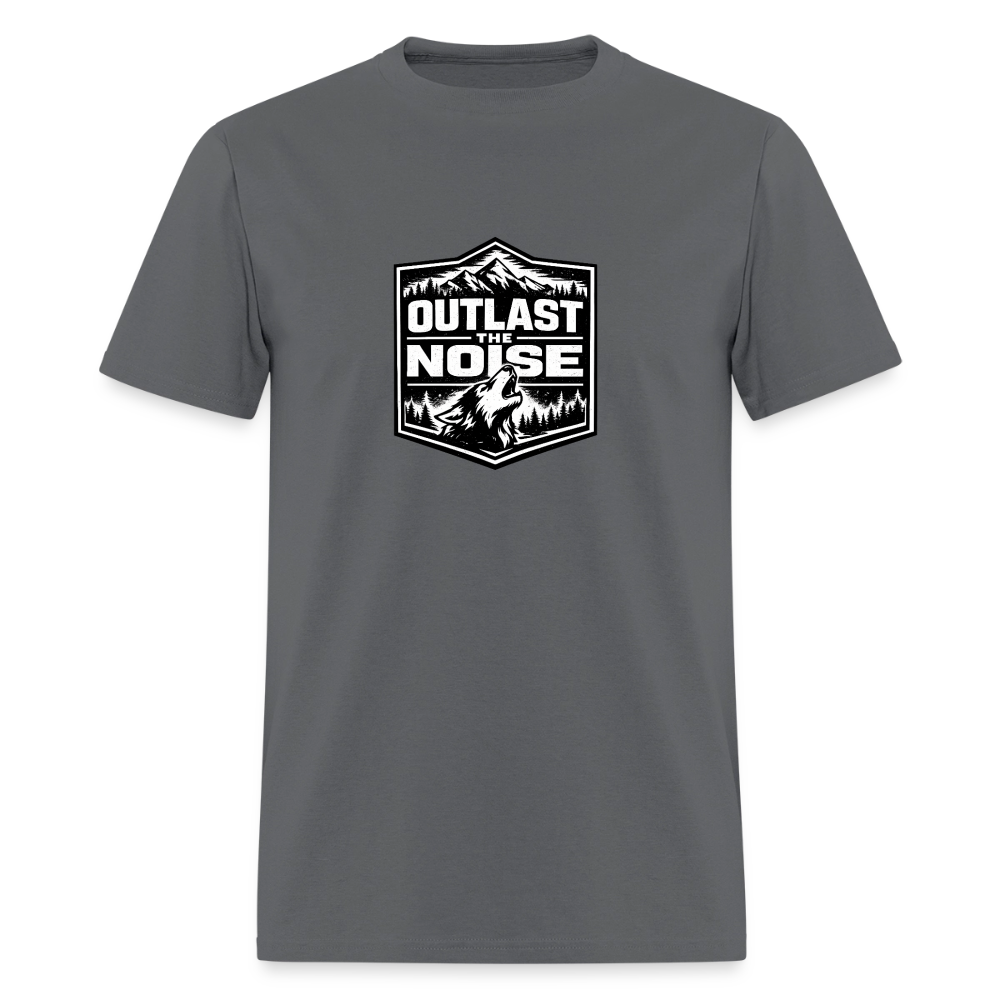 BLACK WOLF OUTLAST THE NOISE - charcoal