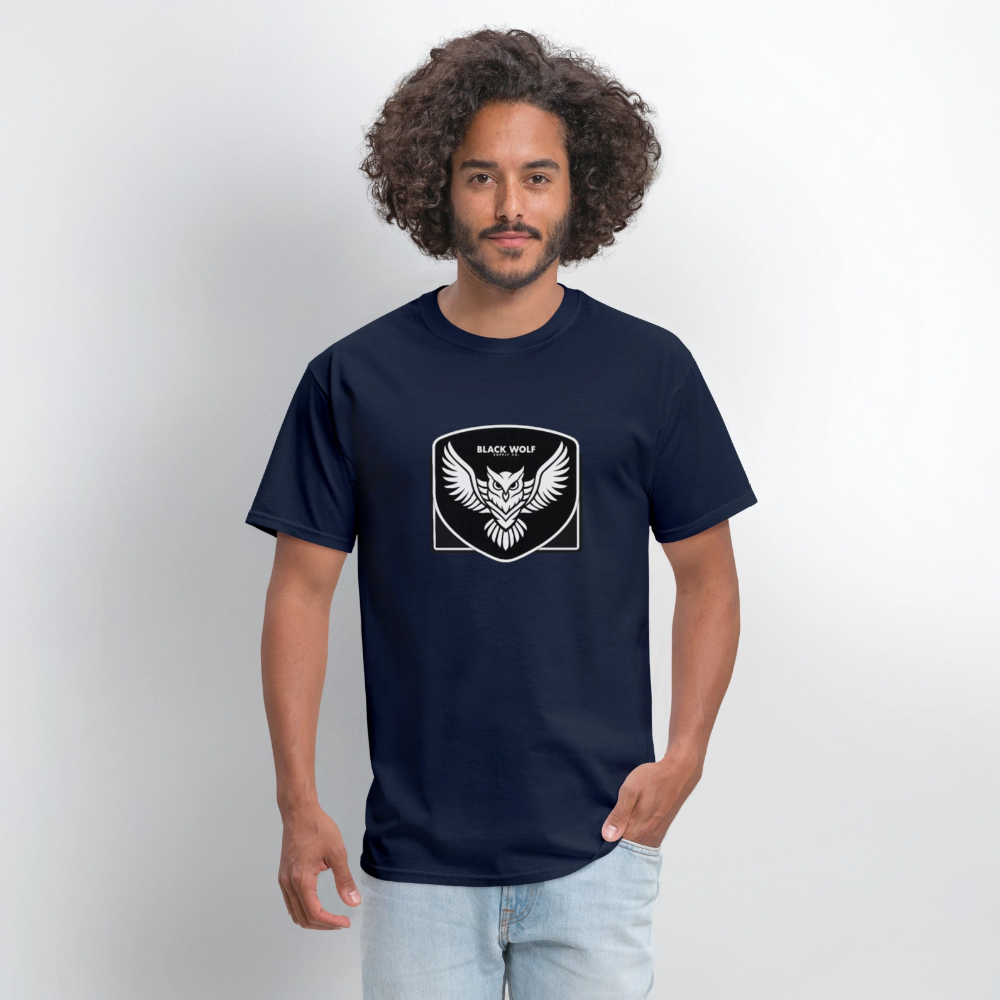 BLACK WOLF OWL TSHIRT - navy