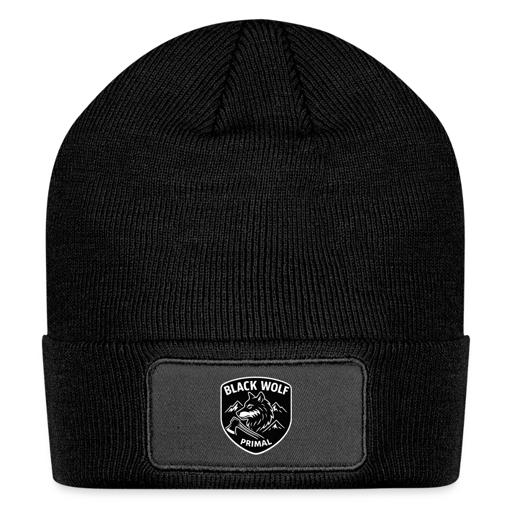 BLACK WOLF : ORIGINAL PATCH BEANIE