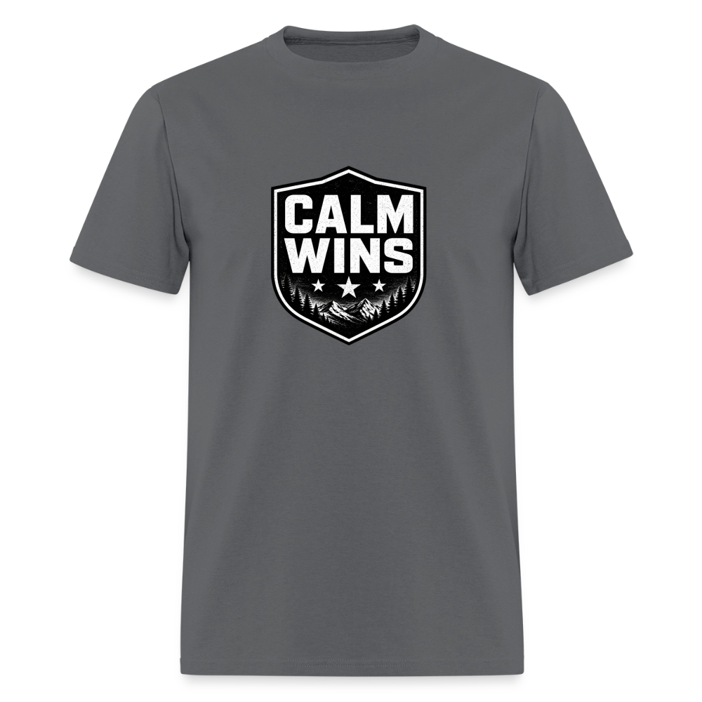 BLACK WOLF CALM WINS - charcoal