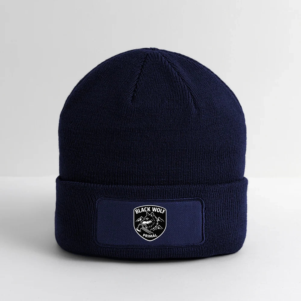 BLACK WOLF : ORIGINAL PATCH BEANIE