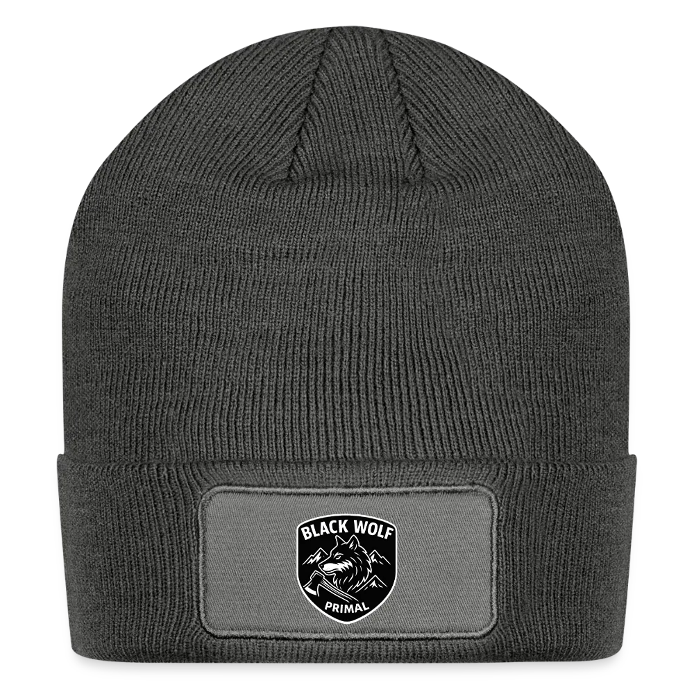 BLACK WOLF : ORIGINAL PATCH BEANIE