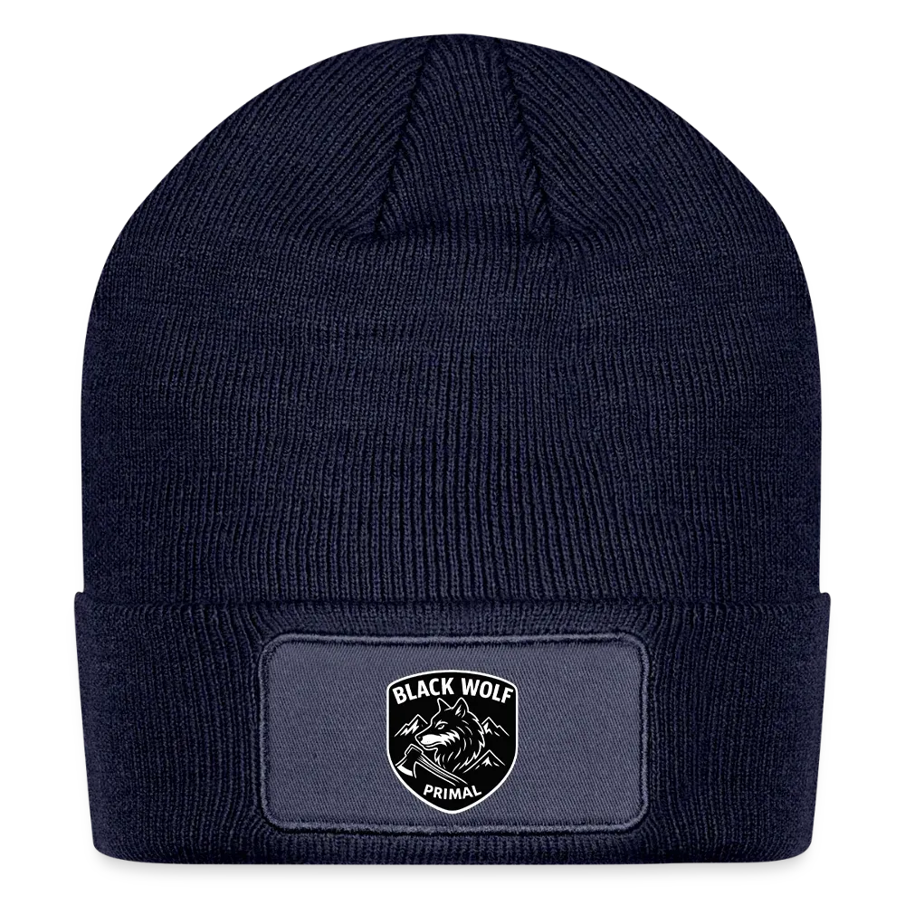BLACK WOLF : ORIGINAL PATCH BEANIE