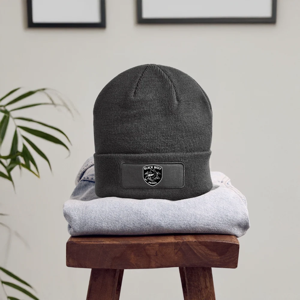 BLACK WOLF : ORIGINAL PATCH BEANIE