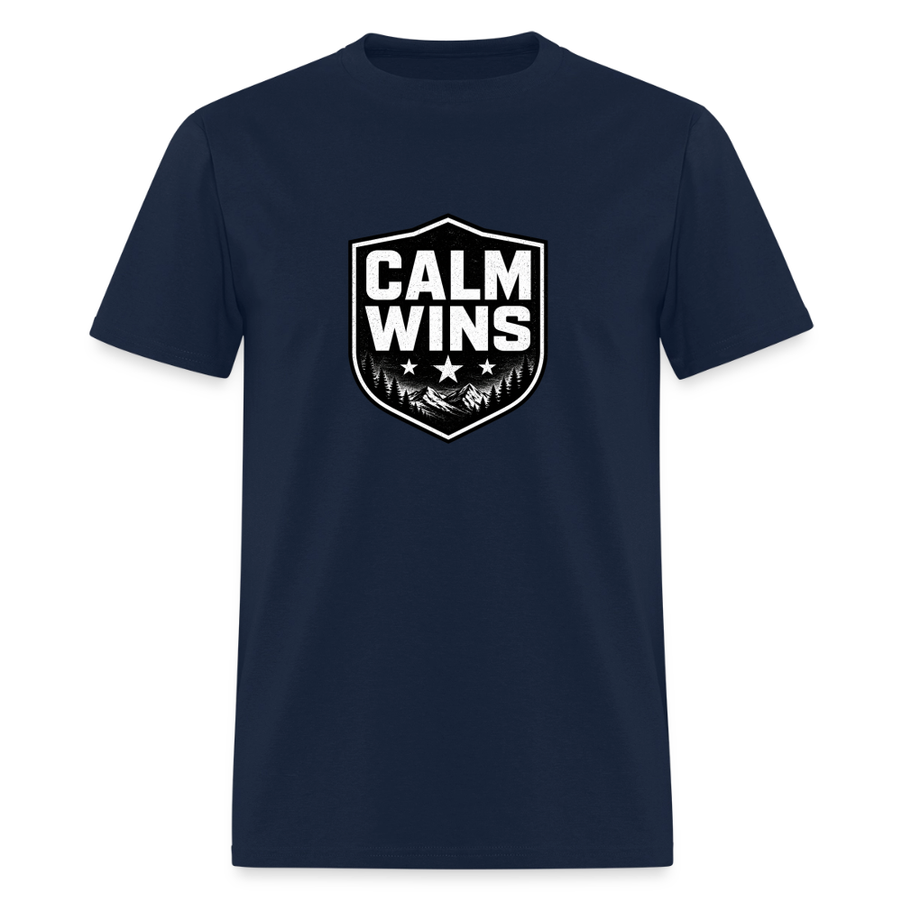 BLACK WOLF CALM WINS - navy
