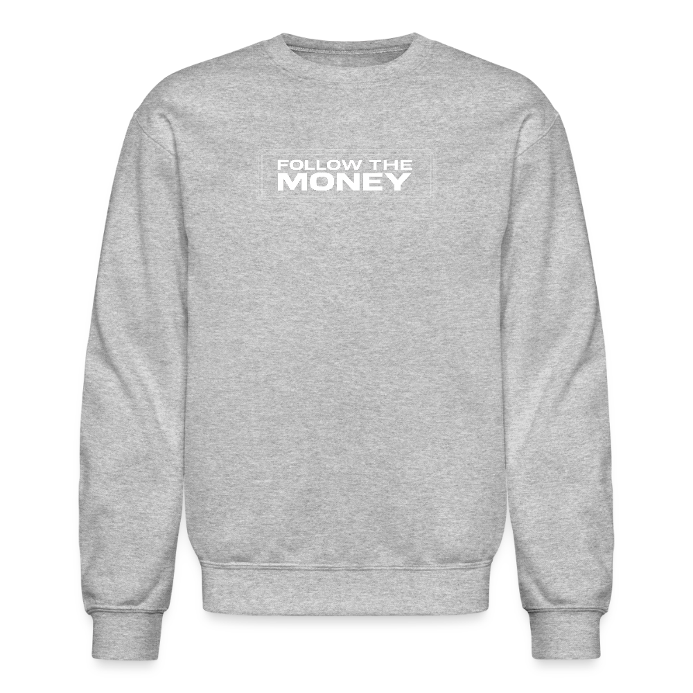 BLACK WOLF FOLLOW THE MONEY CREW - heather gray