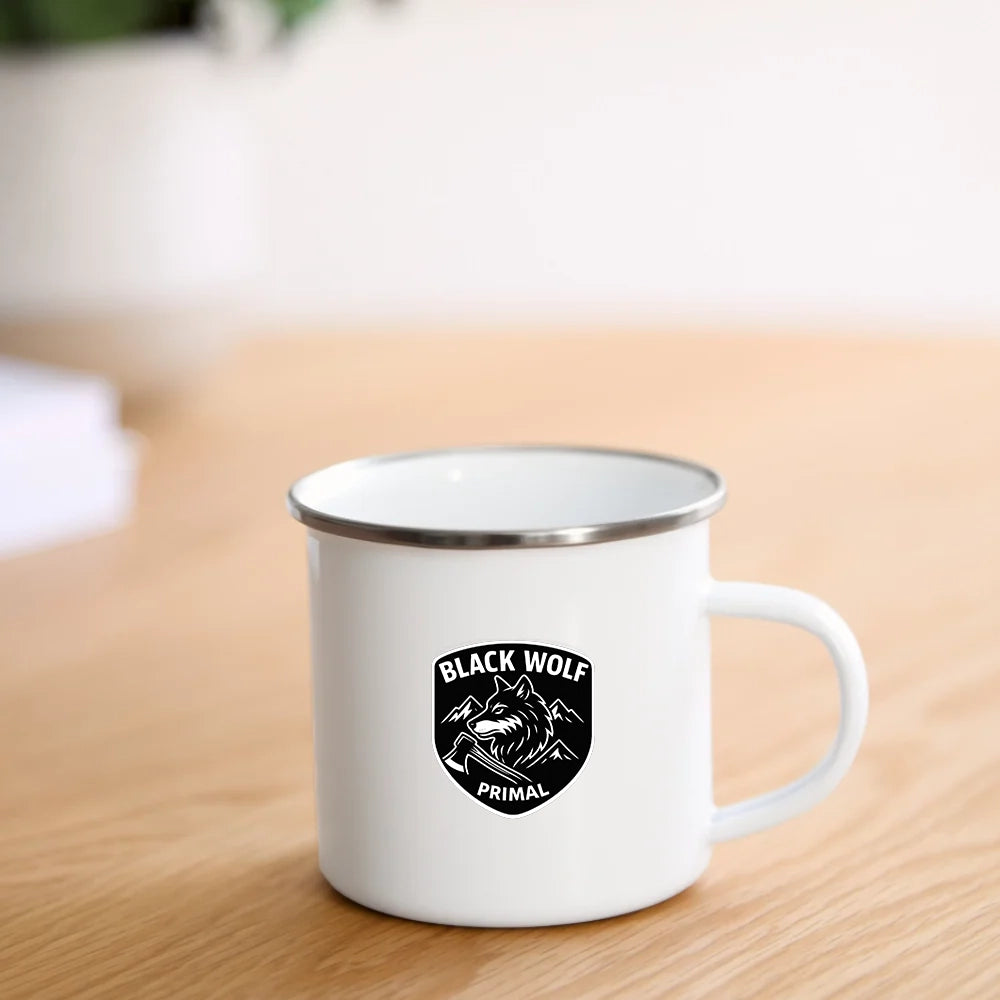 BLACK WOLF : CAMPER MUG