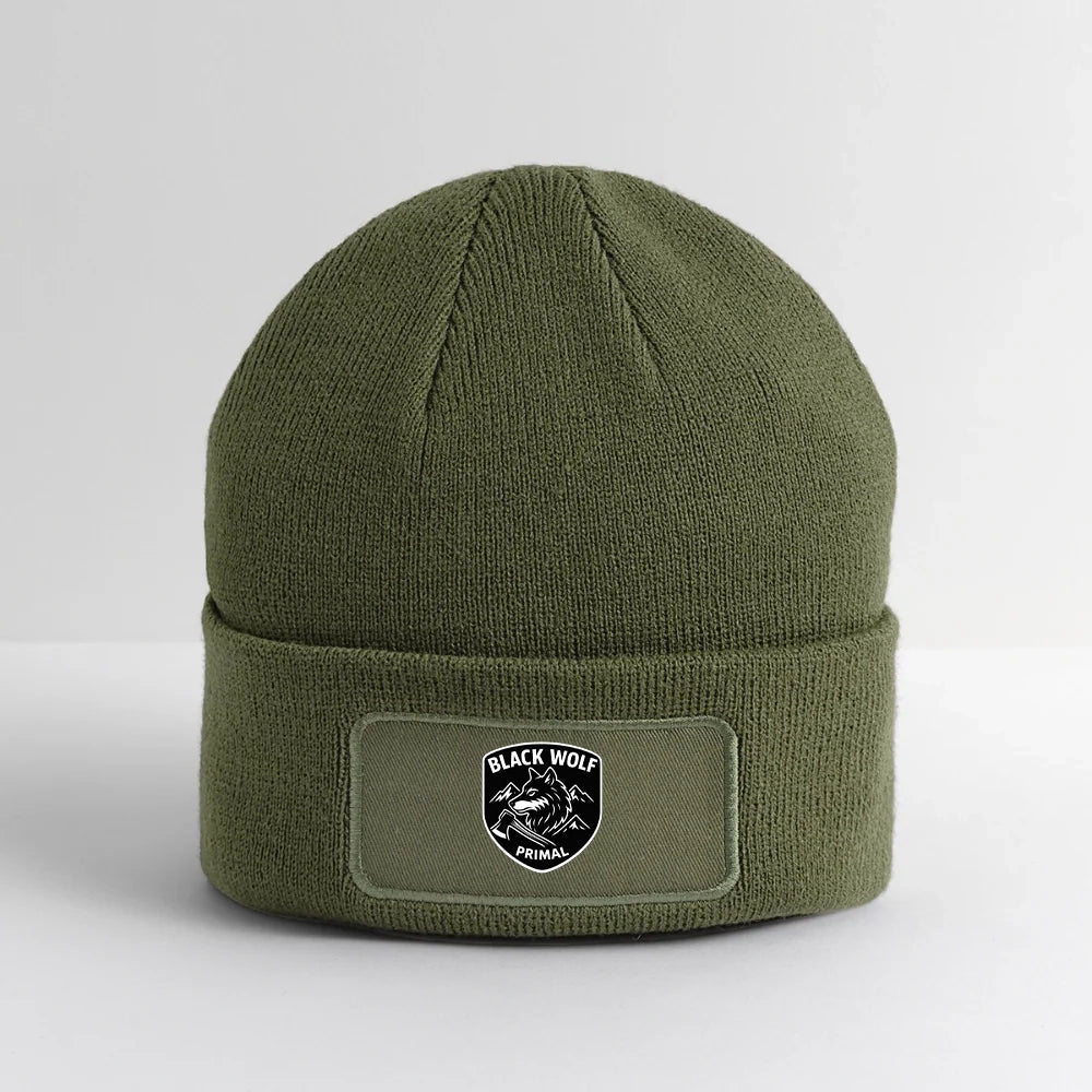 BLACK WOLF : ORIGINAL PATCH BEANIE