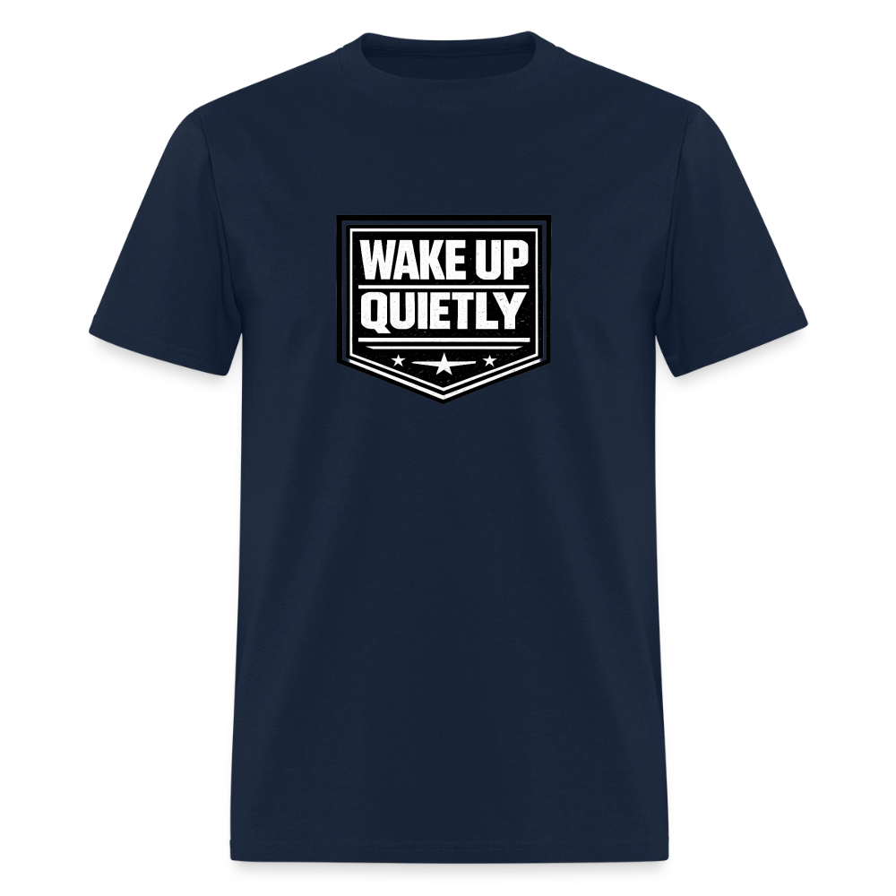 BLACK WOLF WAKE UP QUIETLY - navy