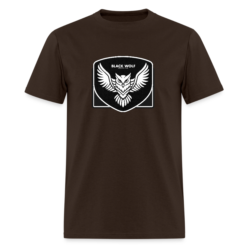 BLACK WOLF OWL TSHIRT - brown