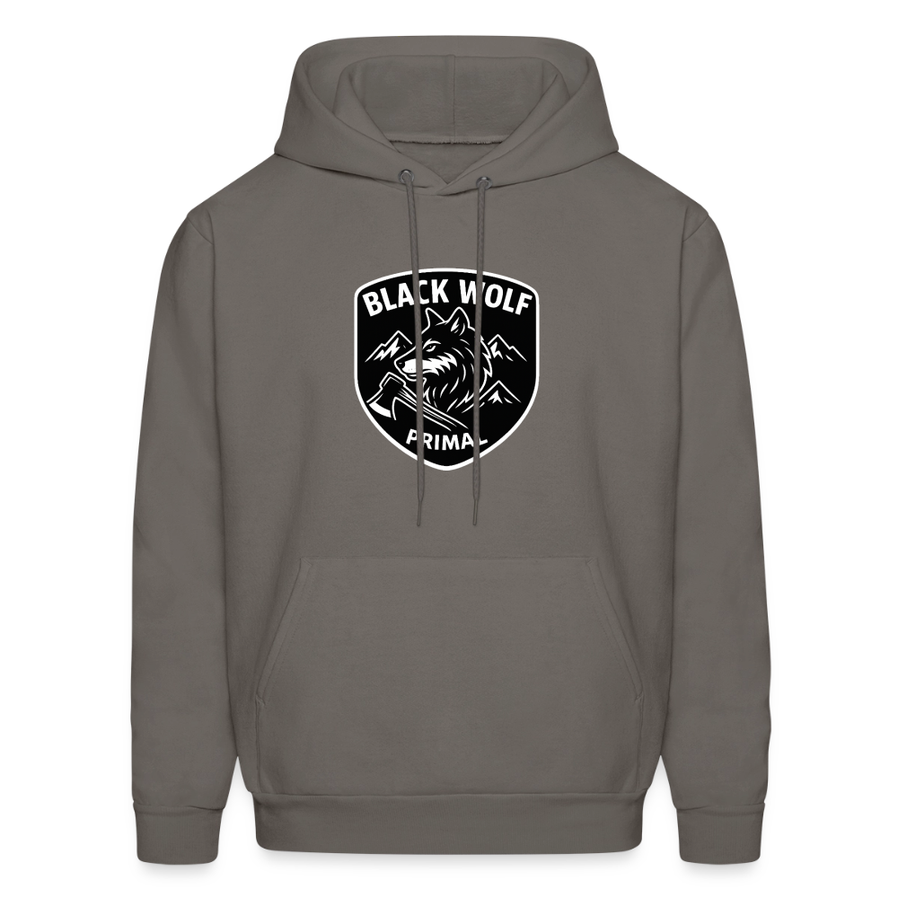 BLACK WOLF ORIGINAL HOODIE - asphalt gray
