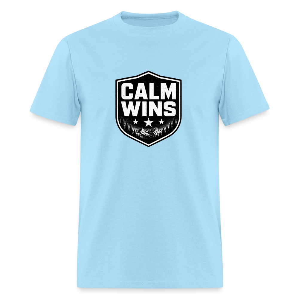 BLACK WOLF CALM WINS - powder blue